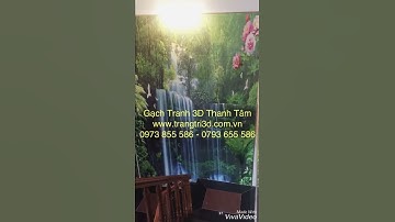 Trang trí vách cầu thang - Gạch Tranh 3D Thanh Tâm