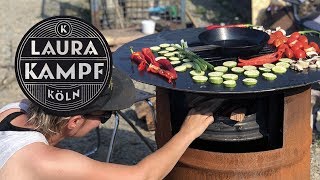 Steel Plate BBQ - Cheap and Easy Outdoor Kitchen