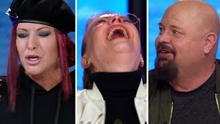 Anastacia pranks Swedish Idol judges with performance of her own song (TV4)