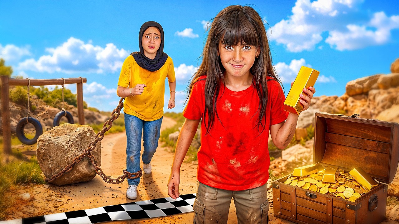 أخر شخص يتوقف عن السير يفوز بالكنز 🪙🤑 أصعب تحدي 😭 رحنا فيها بجد 🤕💔!!