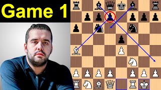 Game 1: 2023 World Chess Championship | Nepomniachtchi vs Ding