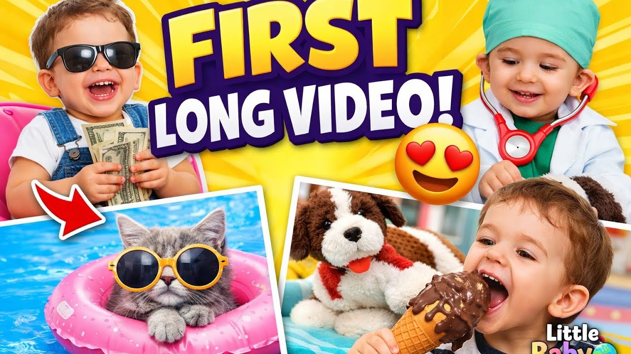 My First Long Video 🎉 | Viral Reels Mix | Little Baby World