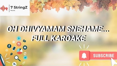 Oh Divyamam Snehame...| Old Version Karoake | Christian devotional | Malayalam |