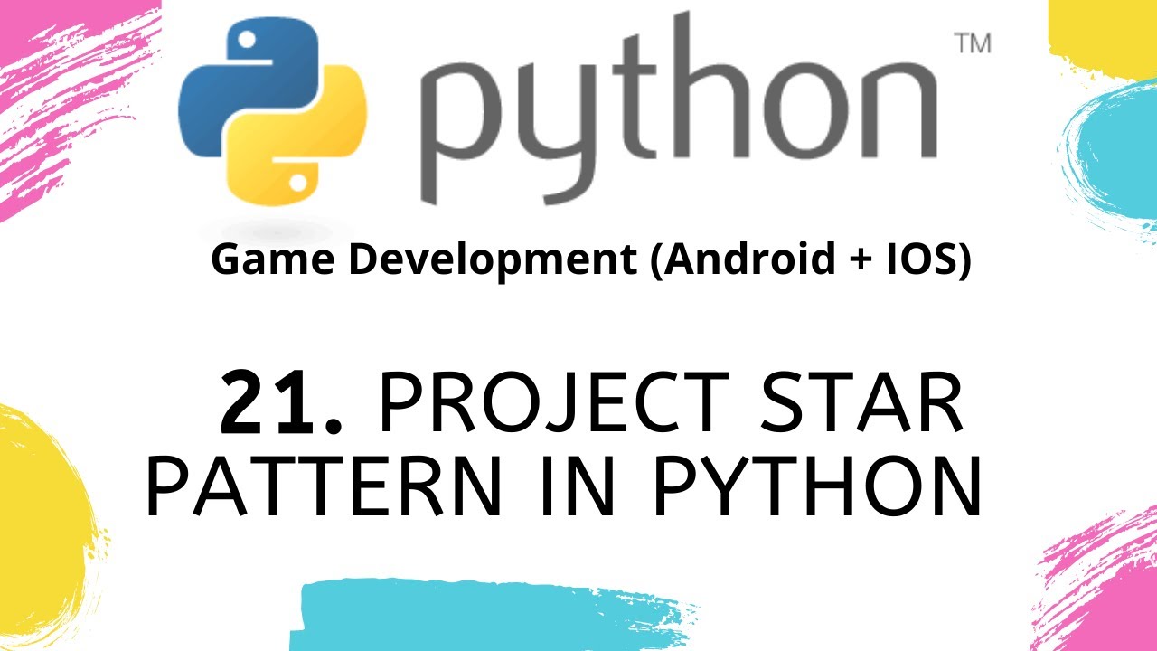 PROJECT STAR PATTERN in Python - YouTube