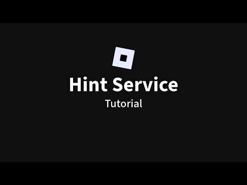 Hint Service Tutorial - YouTube