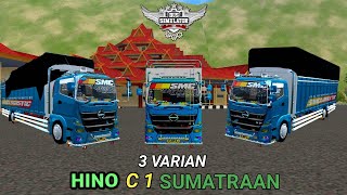 Terbaru!! Mod Hino C1 Sumatraan, 3 Varian Full Anim || Mod Bussid || Bus Simulator Indonesia V3.3.3