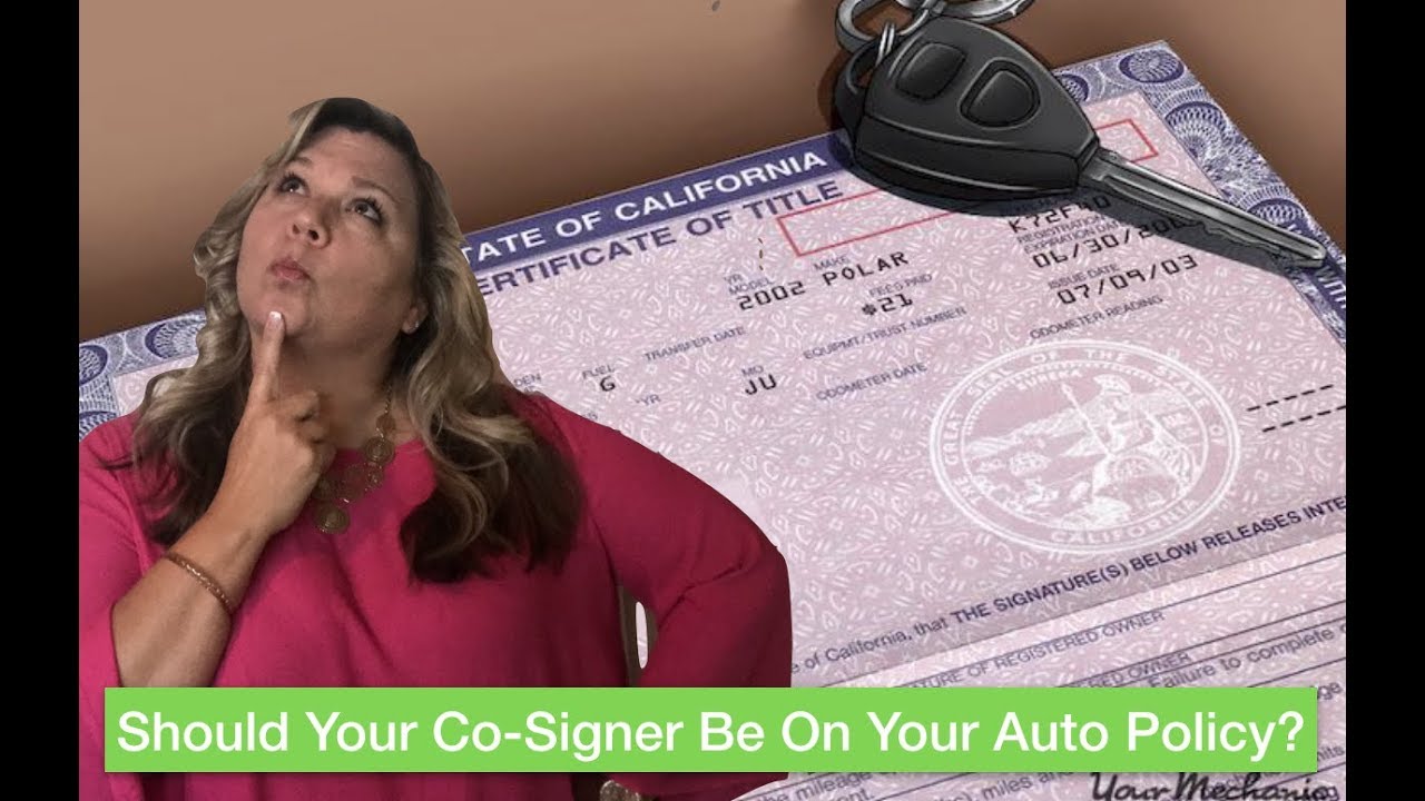 Car Insurance Co Signer