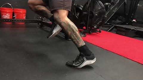 Matthew Ibrahim | SSB Overcoming Isometric Knees Bent 1-Leg Heel Raise (Lateral Orientation)