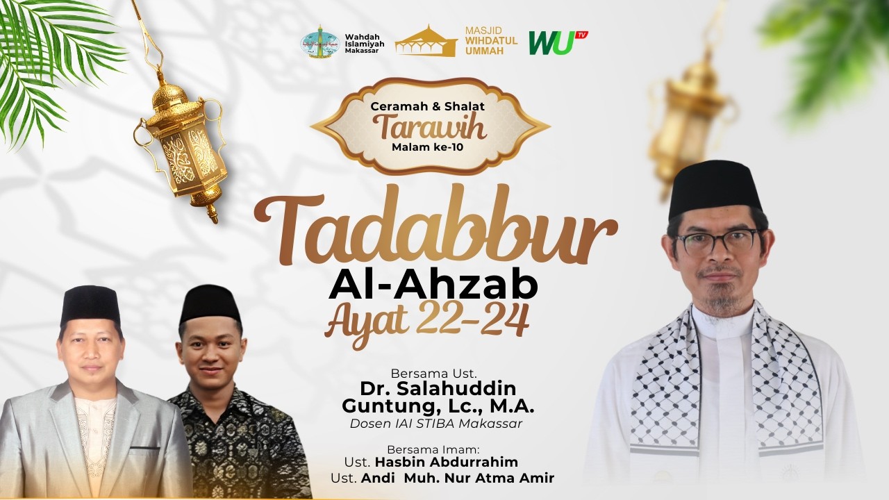 [LIVE] Ceramah & Shalat Tarawih Malam ke-10 | Ust. Dr. Salahuddin Guntung, Lc., M.A.