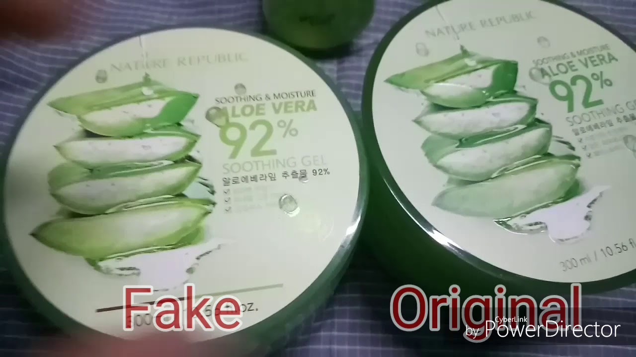 Nature Republic Aloe Vera Real Vs Fake Nature Republic Aloe Vera Real Vs Fake