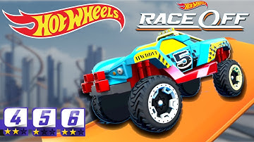 HOT WHEELS RACE OFF – Gameplay #2 – SET 1 OFF ROAD - Levels 4, 5 and 6 - New Car Unlocked Dawgzilla
