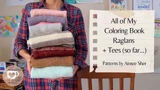 All of My Coloring Book Raglans and Tees (so far...) | Edible Thoughts Makes