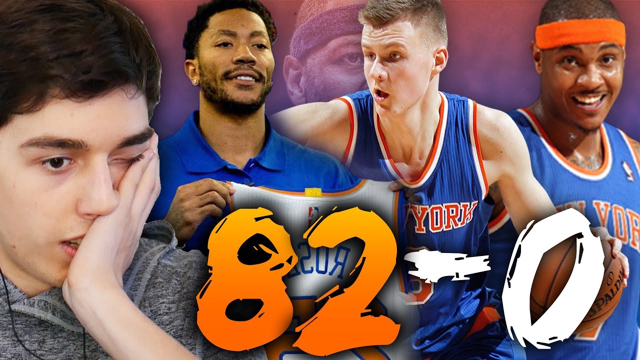 82-0 CHALLENGE - 2017 NEW YORK KNICKS WITH DERRICK ROSE! NBA 2K16 MY