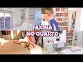 FAXINA NO QUARTO - LIMPANDO e organizando MEU QUARTO 2 | Shirley Soares