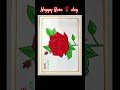 Happy Rose day 🌹/ How to draw rose easy / Rose drawing/ red rose drawing/ Flower drawing 🌹#shorts