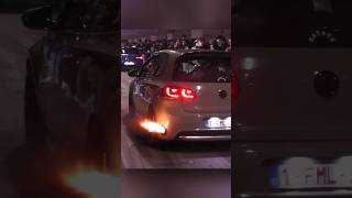 INSANE Golf GTI Flames &amp; Bangs with Sidepipes 🔥