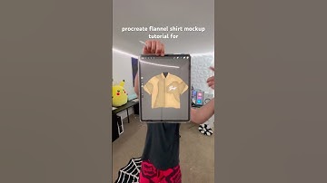FLANNEL SHIRT MOCKUP PROCREATE #shorts #procreate #clothingbrand