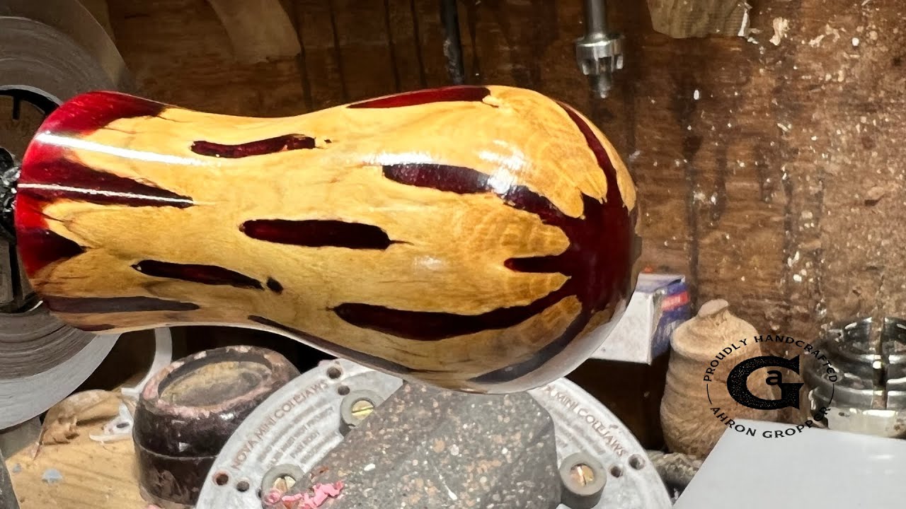 woodturning a coffee Tamper