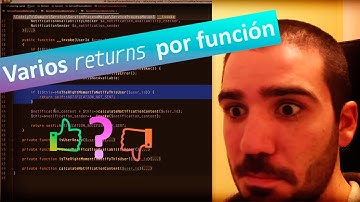 Varios returns en una función: ¿Mal o bien? - #Refactoring