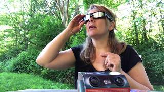 Celestron EclipSmart Sun and Eclipse safety glasses blogger review