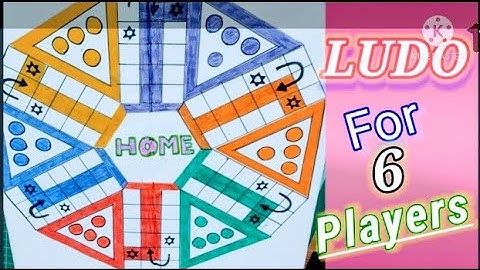 DIY LUDO BOARD/How to make 6 player ludo baord at home/Artzone/creative handart
