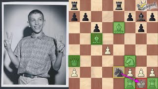 PARTIJA VEKA | Žrtva Dame 13-godišnjeg BOBBY FISCHER-a | Byrne - Fischer |