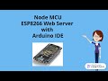 Introduction to NodeMCU ESP8266 &amp; Build an ESP8266 Web Server