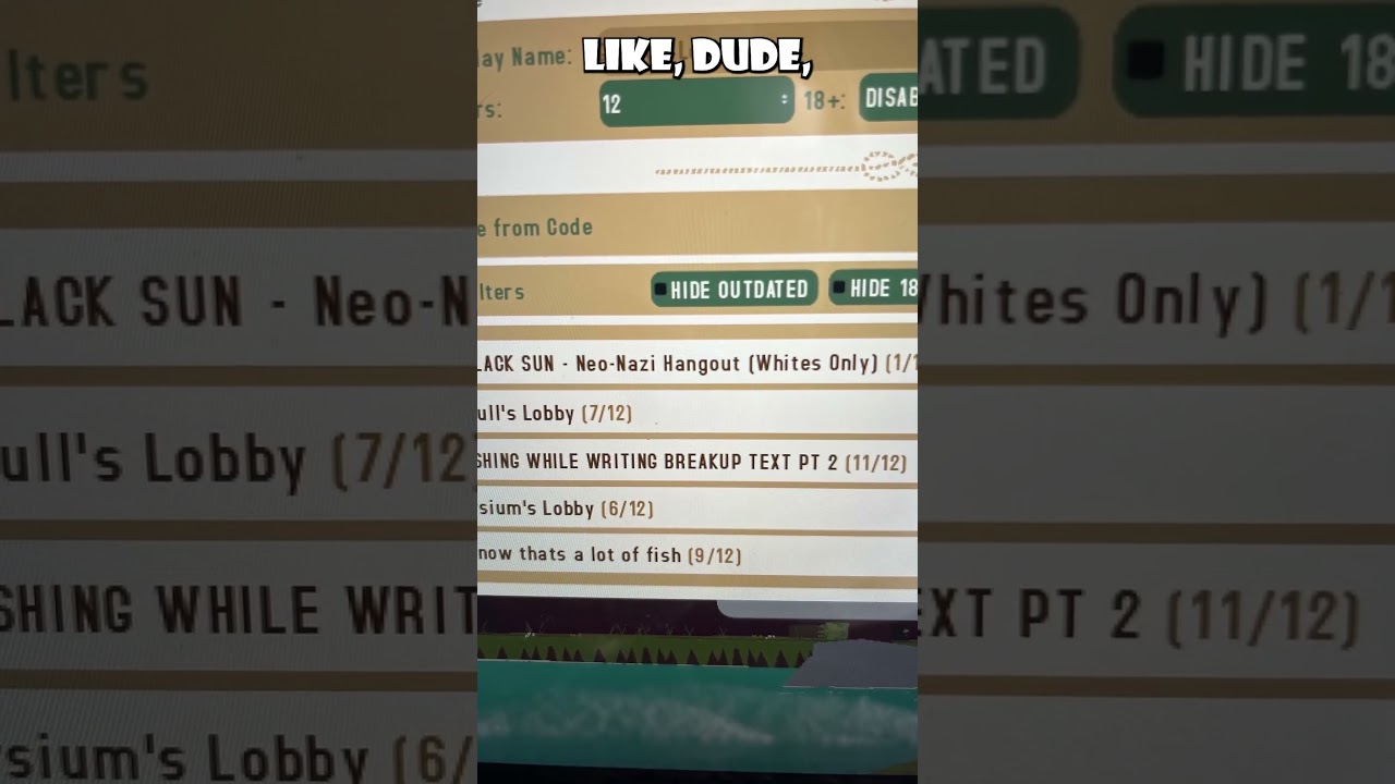 Most RACIST WEBFISHING Lobby.. 😔 