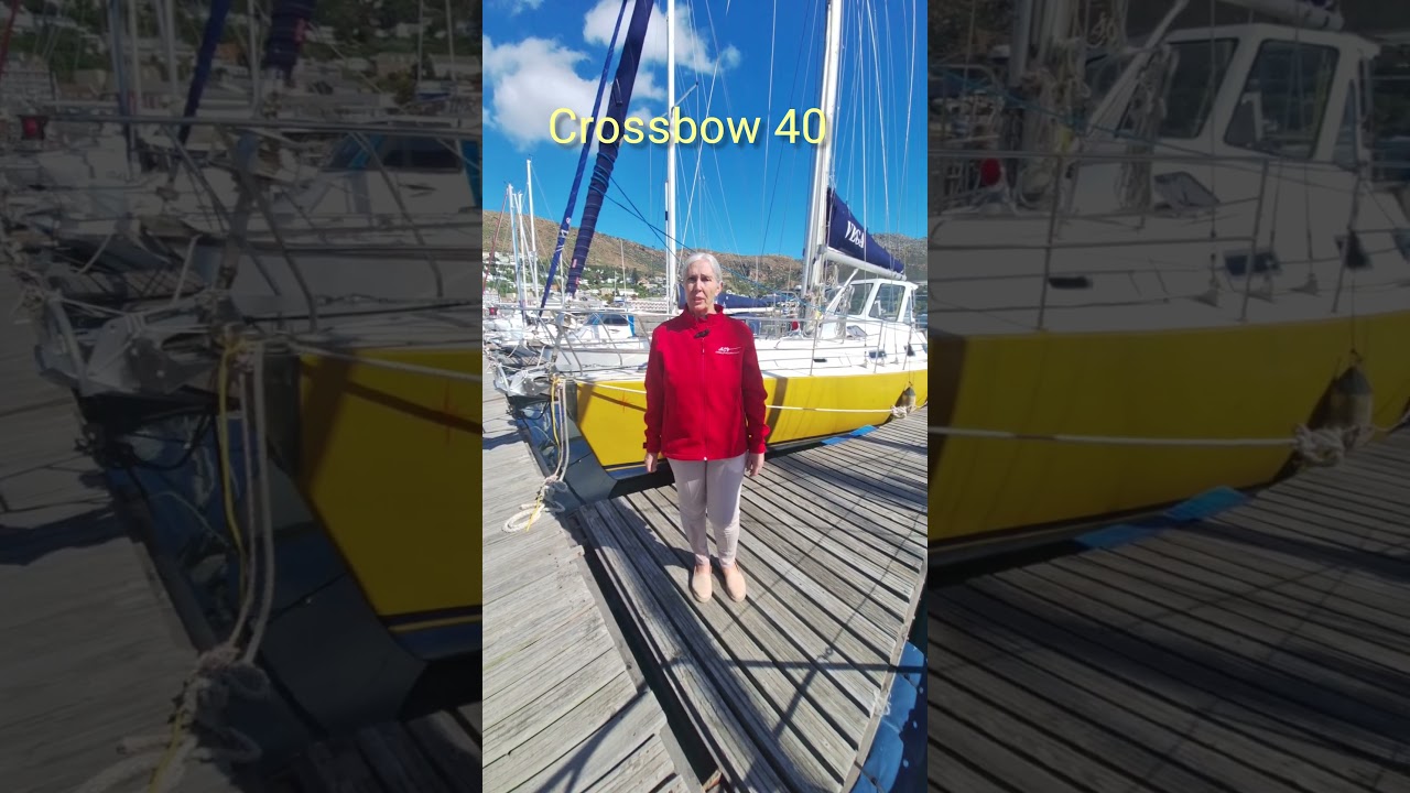 Crossbow 40 for sale in Cape Town by Angela Collins Yachts #sailing #sailboatforsale #boatlife
