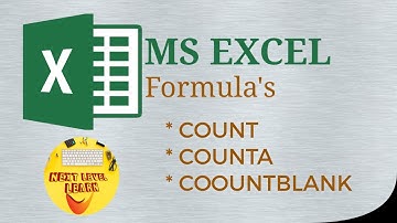 MS Excel Count, CountA & CountBlank in Tamil
