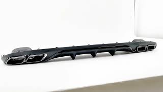 Rear Bumper Diffuser With Exhaust Muffler Tips For Mercedes E-Cl W213 S213 2016-2020 E63 Design