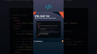 HTML, Base Tag #html