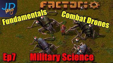 Ep7 Military Science & Combat Drones ⚙️ Factorio 1.0 The Definitive Guide ⚙️ Guide For Players