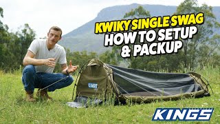 Adventure Kings Kwiky Single Swag - How to Setup