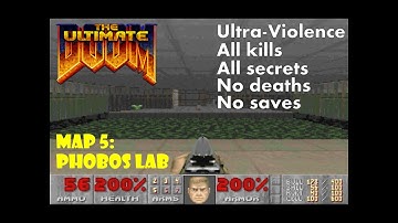 The Ultimate Doom (1995): Episode 1 — Knee-Deep in the Dead: Map 5 (E1M5) — Phobos Lab