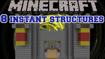 Minecraft Mod Showcase - 8 Instant Structures - Mod Review