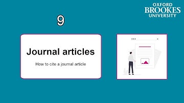9. Harvard referencing: Journal articles