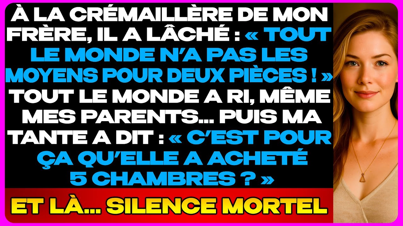 À La Crémaillère De Mon Frère, Il M’a Lâché : « Pas Tout Le Monde A Les Moyens Pour Deux Pièces ! »…
