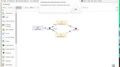LAMS 3 Authoring: Branching (Teacher selection)