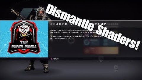 Destiny 2- Dismantle Shaders!