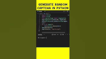 Generate Random Captcha in Python !! #shorts #python #coding #programming