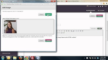 Add Image and Hyperlink to Blackboard Discussion