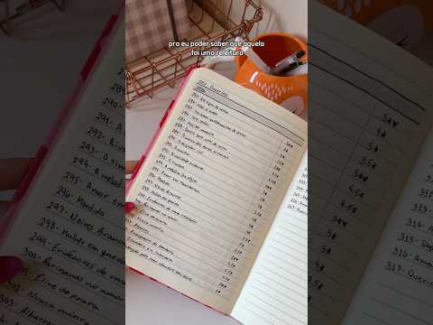 Atualizando meu caderno com todos os livros que eu já li na vida