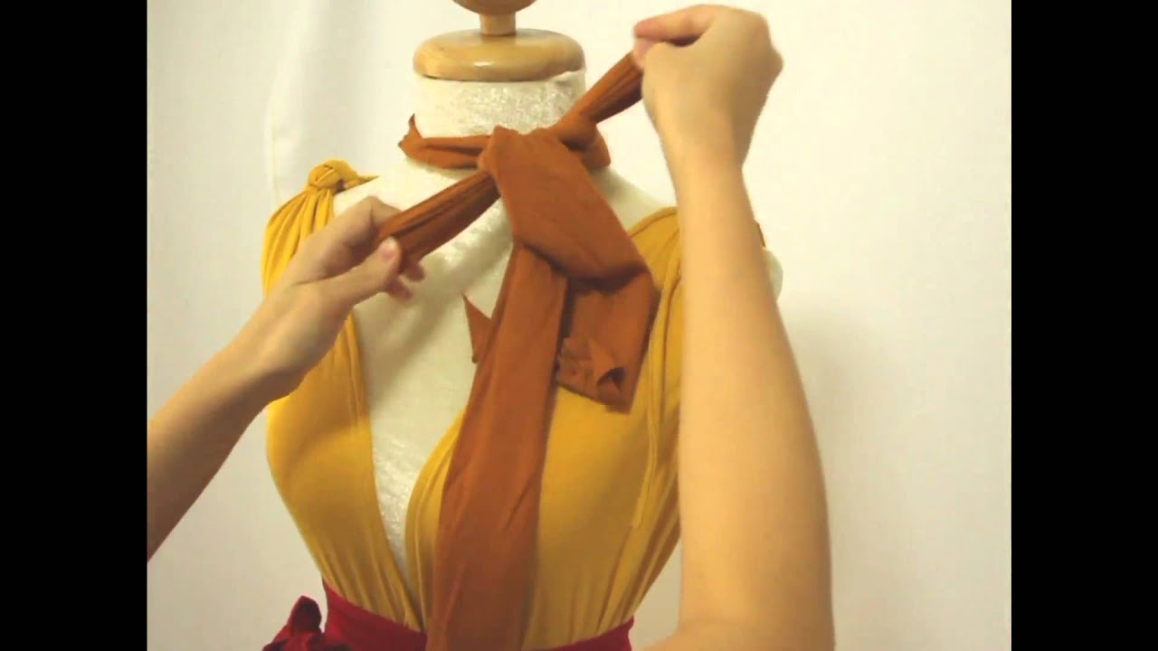 How to tie a Ribbon Belt YouTube