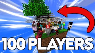 We tried to play skyblock with 100 players...again