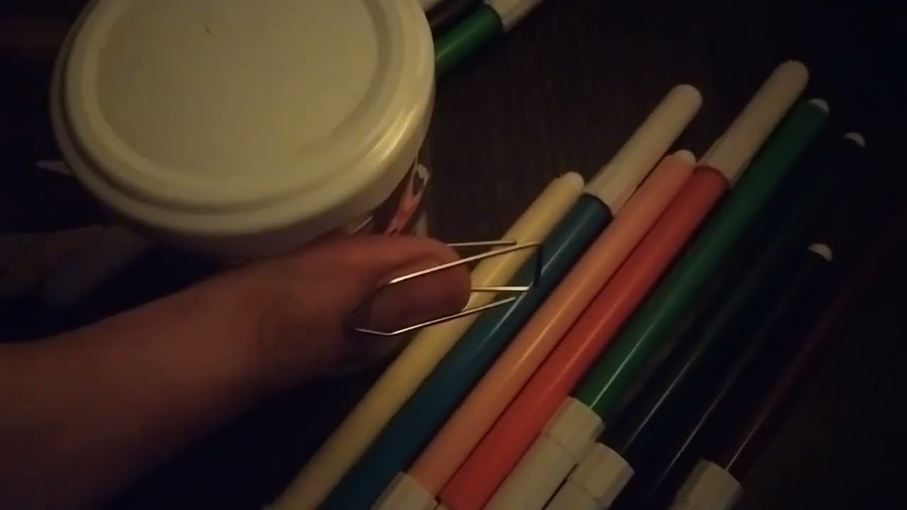 Lofi ASMR - low lighting tapping with paper clip nails (no talking low quality background asmr)