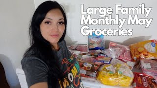Once-a-Month Walmart Groceries for a Large Family of 9