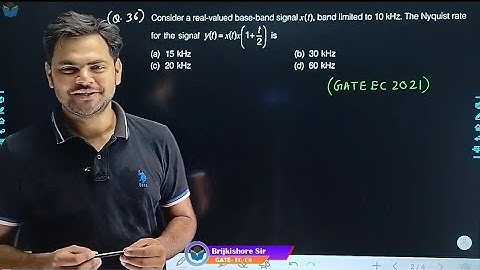 Lec 23 Sampling Criteria Part 2 || Recent Trend Series on Signal and System #brijkishoresir