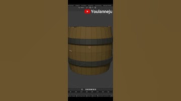 How To - Simple Barrel from a cylinder - #blender #blender3d #blendertutorial