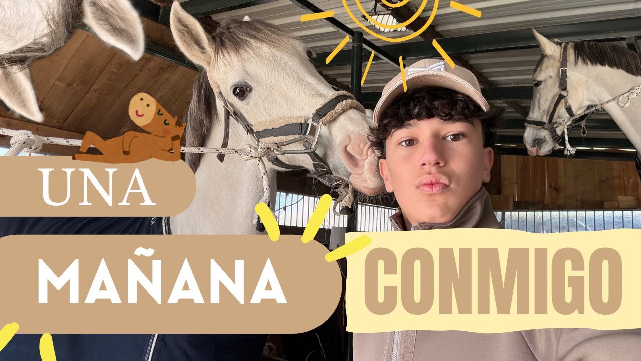 UNA MAÑANA CONMIGO!!!!🐴 l Paquito estaba bastante fuerte y casi acaba mal 😨